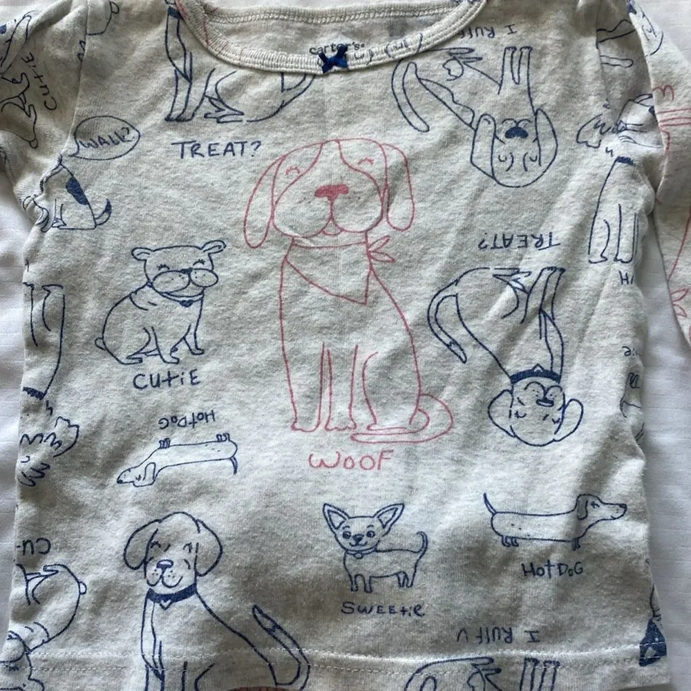 Charters- girls dog pajamas- 2 piece- size 24 months